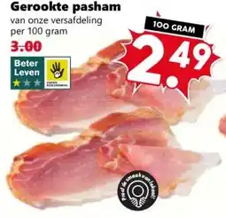 Coop Gerookte pasham aanbieding