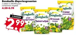 Coop Bonduelle diepvriesgroenten aanbieding