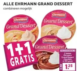 Boon`s Markt ALLE EHRMANN GRAND DESSERT aanbieding