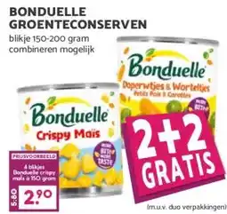 Boon`s Markt BONDUELLE GROENTECONSERVEN aanbieding