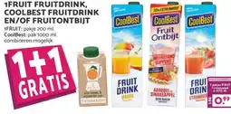 Boon`s Markt 1FRUIT FRUITDRINK, COOLBEST FRUITDRINK EN/OF FRUITONTBIJT aanbieding