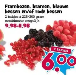 Boon`s Markt Frambozen, bramen, blauwe bessen en/of rode bessen aanbieding