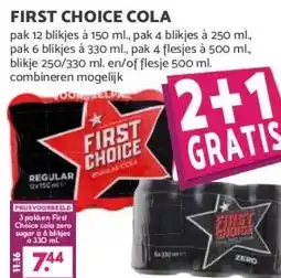 Boon`s Markt FIRST CHOICE COLA aanbieding