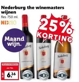 Coop Nederburg the winemasters wijnen aanbieding