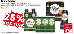 Coop Grolsch bier aanbieding