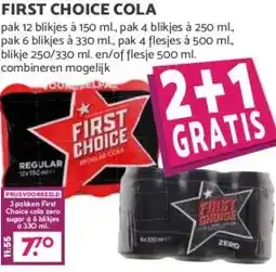 Boon`s Markt FIRST CHOICE COLA aanbieding