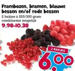 Boon`s Markt Frambozen, bramen, blauwe bessen en/of rode bessen aanbieding