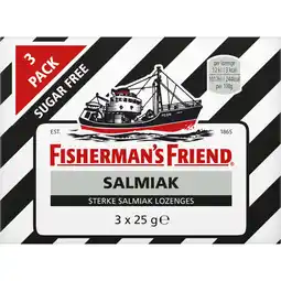 Albert Heijn Fisherman's Friend Salmiak suikervrij aanbieding
