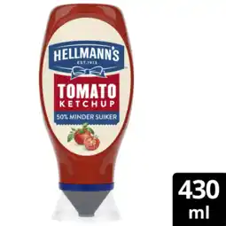 Albert Heijn Hellmann's Ketchup 50% minder suiker aanbieding