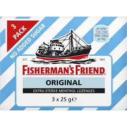 Albert Heijn Fisherman's Friend Original suikervrij aanbieding