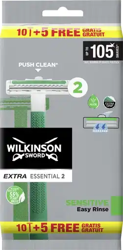 Albert Heijn Wilkinson Extra 2 sensitive 10+5 aanbieding