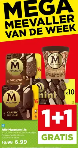 PLUS Alle magnum ijs aanbieding