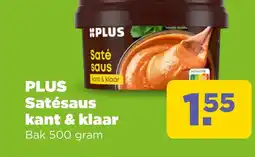 PLUS Plus saté saus kant & klaar aanbieding