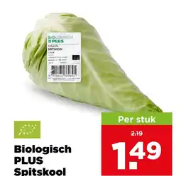 PLUS Biologisch plus spitskool aanbieding