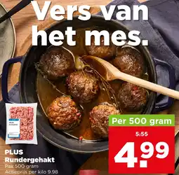 PLUS Plus rundergehakt aanbieding