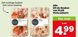 PLUS Alle uit de keuken van plus verse pinsa's aanbieding