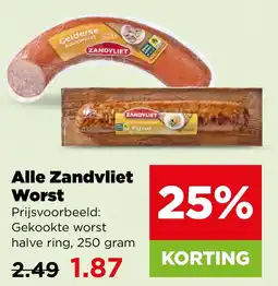 PLUS Alle zandvliet worst aanbieding