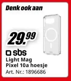 MediaMarkt sbs Light Mag Pixel 10a Hoesje aanbieding