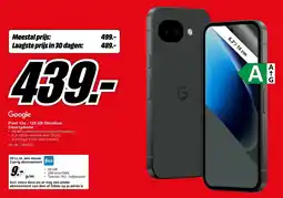MediaMarkt Pixel 10a - 128 GB Obsidian Smartphone aanbieding