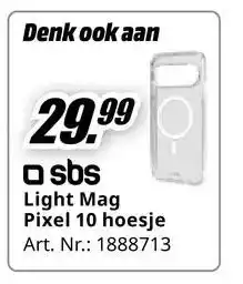 MediaMarkt sbs Light Mag Pixel 10 hoesje aanbieding