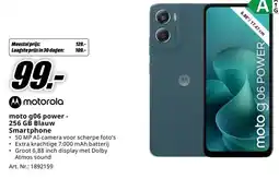 MediaMarkt Motorola moto g06 power Blauw Smartphone aanbieding
