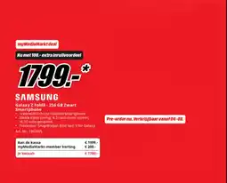 MediaMarkt Samsung Galaxy Z Fold8 - 256 GB Zwart Smartphone aanbieding