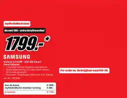 MediaMarkt SAMSUNG Galaxy Z Fold8 - 256 GB Zwart Smartphone aanbieding