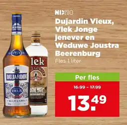 PLUS Dujardin vieux, vlek jonge weduwe joustra beerenburg aanbieding