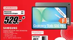 MediaMarkt Samsung Galaxy Tab S10 FE+ WiFi 128 GB Grijs Android tablet aanbieding