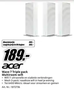 MediaMarkt Acer Wave 7 Triple Pack Multiroom-WiFi aanbieding