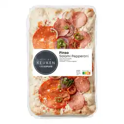 PLUS Uit de keuken van Pinsa Salami Pepperoni aanbieding