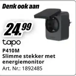 MediaMarkt tapo P410M Slimme Stekker met Energiemonitor aanbieding