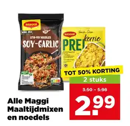PLUS Alle maggi maaltijdmixen en noedels aanbieding