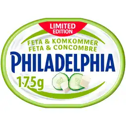 PLUS Philadelphia Zuivelspread Feta komkommer aanbieding