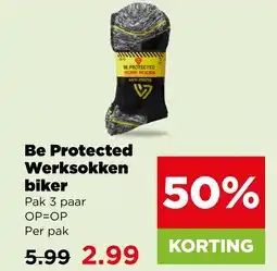 PLUS Be protected werksokken biker aanbieding