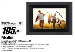 MediaMarkt Rollei Smart Frame WiFi 105 Wooden BI Digitale fotolijst aanbieding