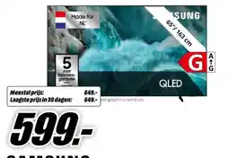 MediaMarkt Samsung QE65Q7F2AUXXN 4K QLED TV aanbieding