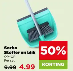 PLUS Sorbo stoffer en blik aanbieding