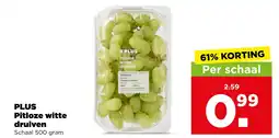 PLUS Plus pitloze witte druiven aanbieding