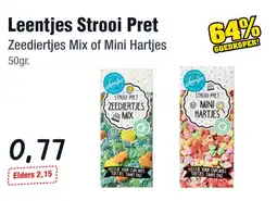 Budget Food Leentjes Strooi Pret Zeediertjes Mix of Mini Hartjes aanbieding