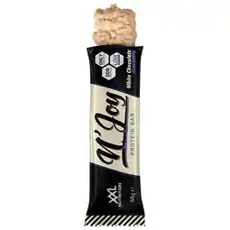 PLUS XXL Nutrition N'Joy protein bar white chocolate blue aanbieding