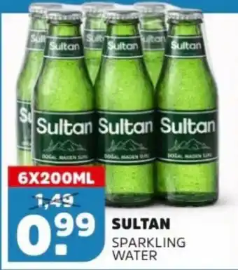 Sahan Supermarkten Sultan sparkling water aanbieding