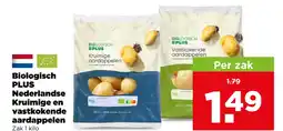 PLUS Biologisch PLUS Nederlandse Kruimige en vastkokende aardappelen aanbieding
