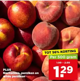PLUS PLUS Nectarines, perziken en wilde perziken aanbieding