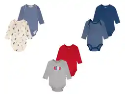 Lidl lupilu Body's voor babyjongens, set van 2, van bio-katoen aanbieding