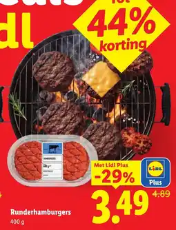 Lidl Runderhamburgers aanbieding