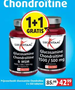 Lucovitaal Lucovitaal Glucosamine Chondroïtine 1500 / 500 mg aanbieding