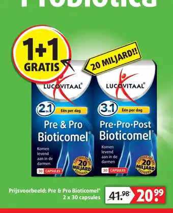 Lucovitaal Lucovitaal Pre & Pro Bioticomel aanbieding