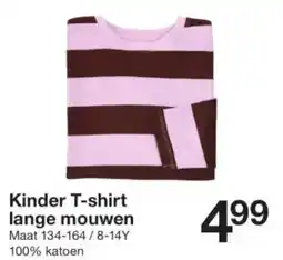 Zeeman Kinder T-shirt lange mouwen aanbieding