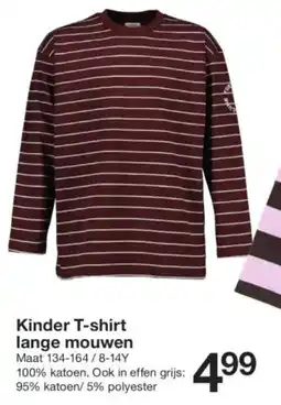 Zeeman Kinder T-shirt lange mouwen aanbieding